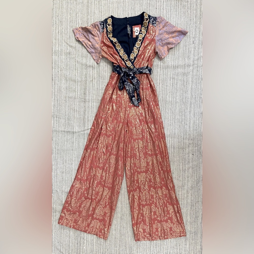 Anthropologie Sofia embroidered Jumpsuit - Size 4 - Akemi + Kin